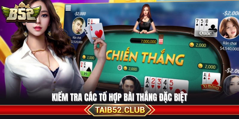 Xác định các bộ bài thắng theo quy định