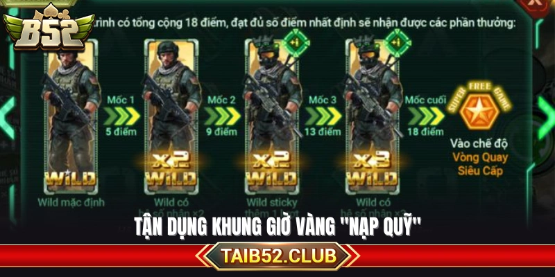 Khai thác thời điểm ưu đãi khi gửi tiền vào game